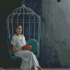 Lady In Cage Diamond Painting