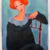 Lady With Red Hair Art Diamond Painting