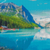 Lake Louise In Banff Canada Diamond Painting