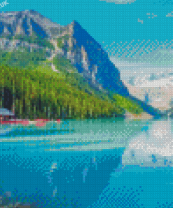 Lake Louise In Banff Canada Diamond Painting