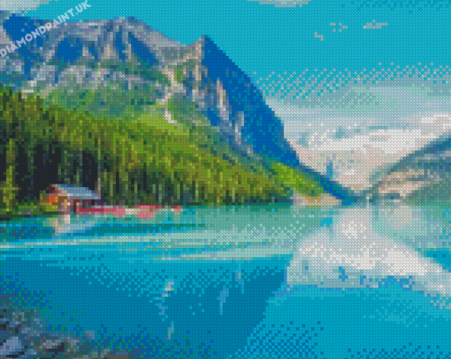 Lake Louise In Banff Canada Diamond Painting