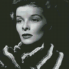 Monochrome Katharine Hepburn Diamond Painting