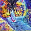 Mosaic Cat Diamond Painting