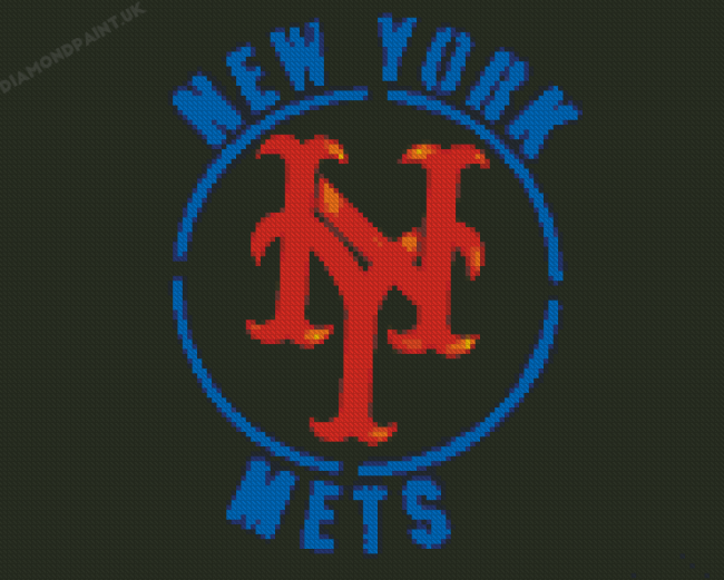 New York Mets Baseball Logo Diamond Painting