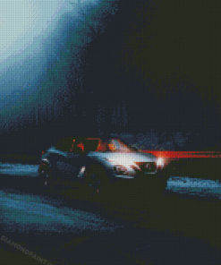 Nissan Juke In Misty Forest Diamond Painting