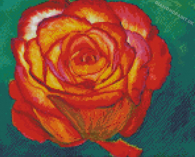 Orange Roses Diamond Painting