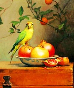 Parrot And Fruit Diamond Painting