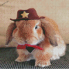 Rabbit With Hat Diamond Painting