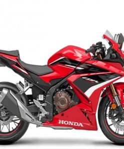 Red Motorcycle Honda Diamond Painting