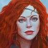 Redhead With Freckles Art Diamond Painting