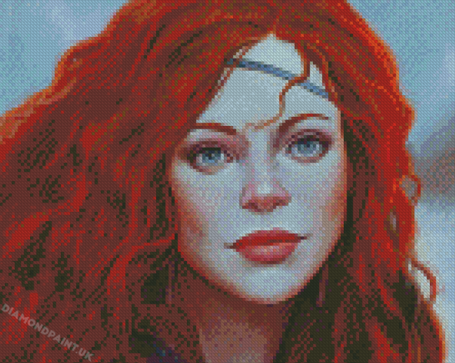 Redhead With Freckles Art Diamond Painting