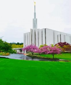 Seattle Temple Building In Washington Diamond Painting