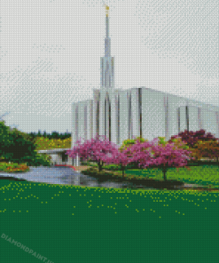 Seattle Temple Building In Washington Diamond Painting