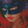 Woman In Mask Diamond Painting