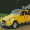 Yellow Citroen 2cv Diamond Painting