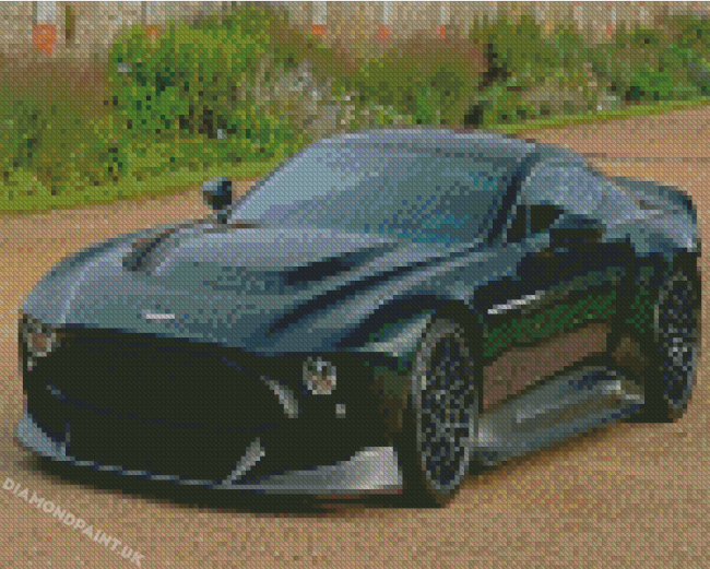 Black Aston Martin Car Diamond Painting