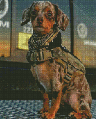 Aesthetic Military Dog Diamond Painting