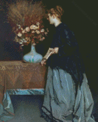 Autumn Flowers By Alfred Stevens Diamond Painting