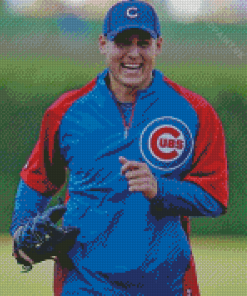 Baseball Baseman Anthony Rizzo Diamond Painting