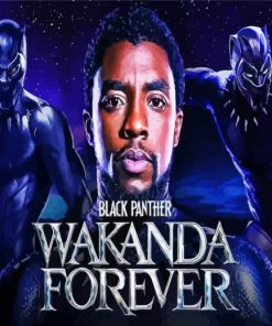 Black Panther Wakanda Forever Chadwick Boseman Diamond Painting