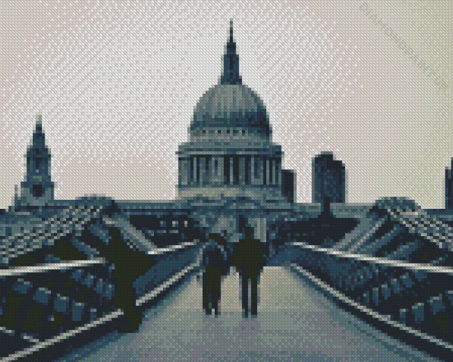 Black And White St Pauls Cathedral Diamond Painting