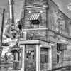 Black And White Sun Studio In Memphis Art Diamond Painting