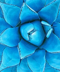 Blooming Blue Agave Diamond Painting