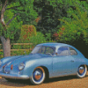 Blue Old Porsche 356 Diamond Painting