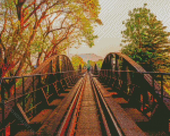 Bridge Over River Diamond Painting