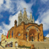 Church In Mount Tibidabo Diamond Painting