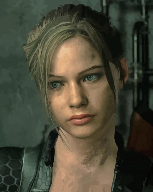 Claire Redfield Character Diamond Painting