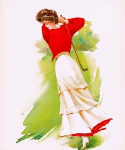 Classic Woman Golfer Diamond Painting