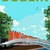 Dublin River Liffey Poster Diamond Painting