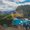 Glacier Park Iceberg Lake Landscape Diamond Painting