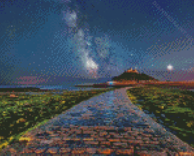 St Michaels Mount At Night Diamond painting