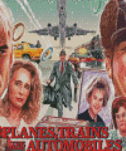 Planes Train And Auto Movie Poster Diamond Painting