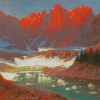 Iceberg Lake Glacier Park Art Diamond Painting