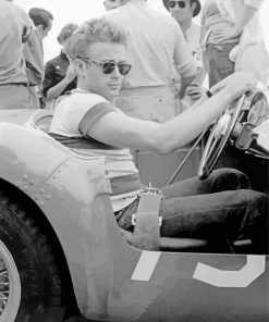 James Dean Actor In A Car Diamond Painting
