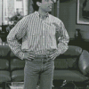 Jerry Seinfeld In Black And White Diamond Painting