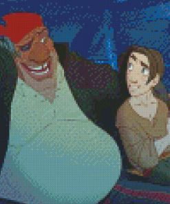 Jim Hawkins And John Silver Diamond Painting