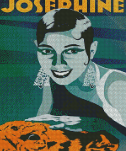 Josephine Baker Illustration Poster Diamond Painting