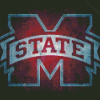 MSU Bulldogs Football Logo Diamond Painting