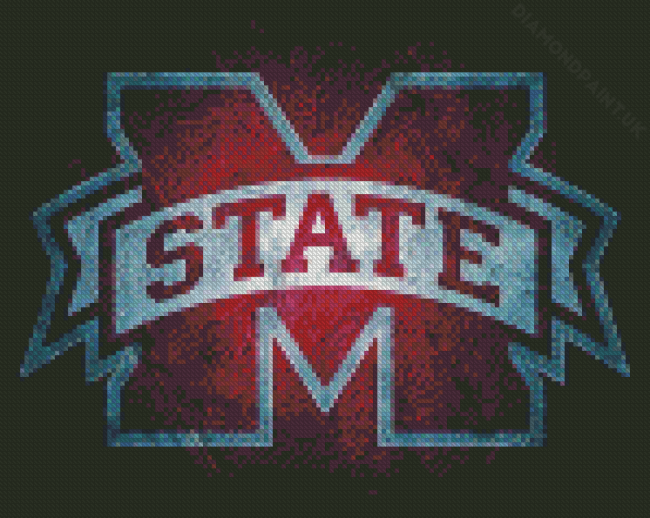 MSU Bulldogs Football Logo Diamond Painting