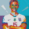 Megan Rapinoe Pop Art Diamond Painting