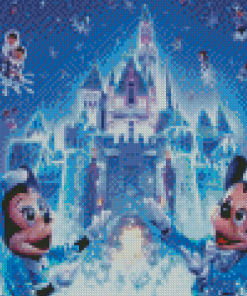 Mickey And Minnie Mouse Disney Winter Diamond Painting