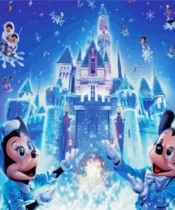 Mickey And Minnie Mouse Disney Winter Diamond Painting