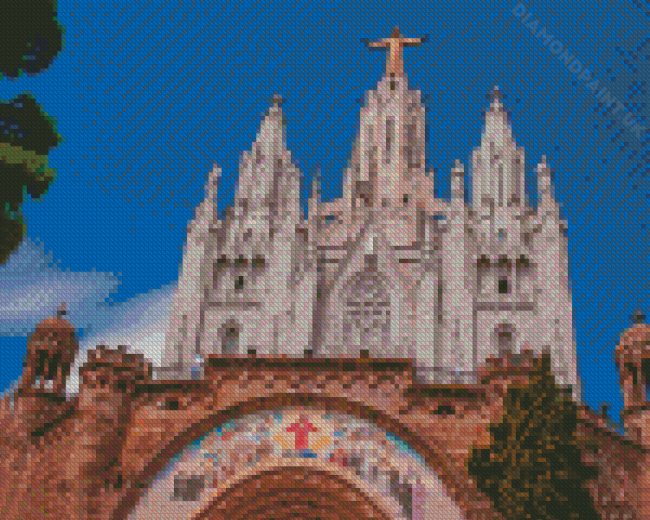 Mount Tibidabo Barcelona Spain Diamond Painting