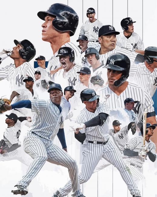 NY Yankees Players Poster Diamond Painting