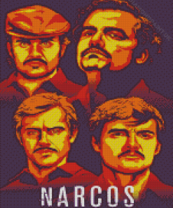 Narcos Illustration Poster Diamond Painting