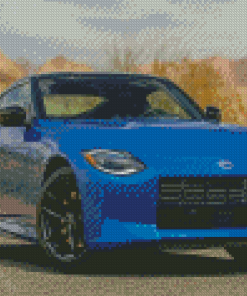 Nissan Z In Blue Diamond Painting